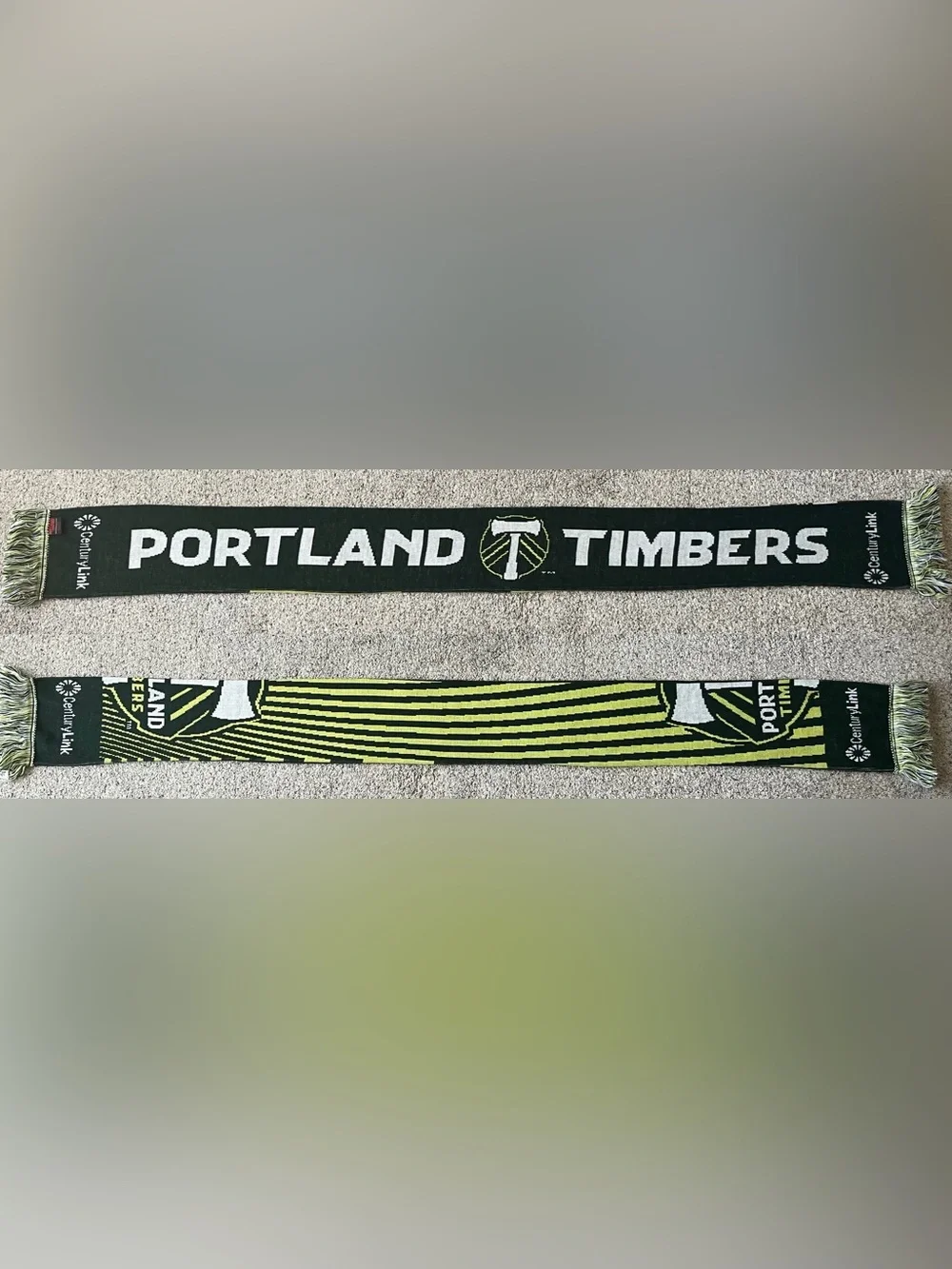 Portland Timbers CenturyLink Split Half Logo Soccer Scarf